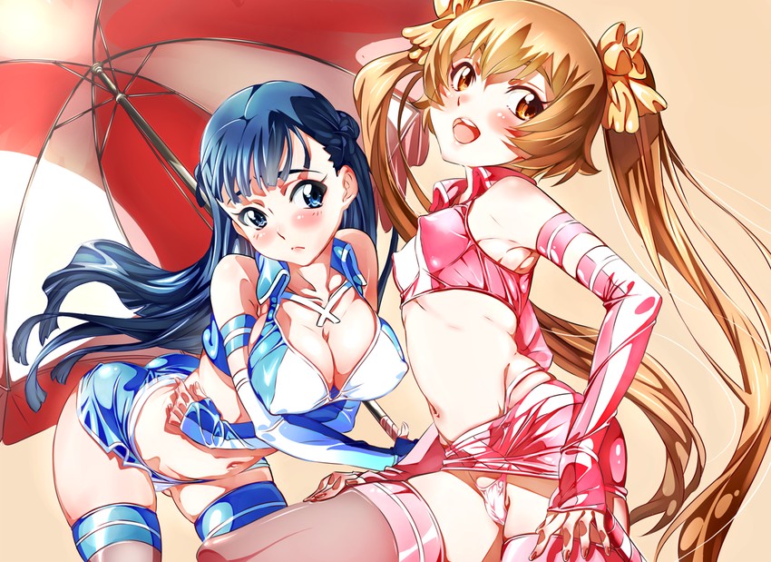 mizuki yuika and tsukisato kirari (chousoku henkei gyrozetter) drawn by niko_(tama)