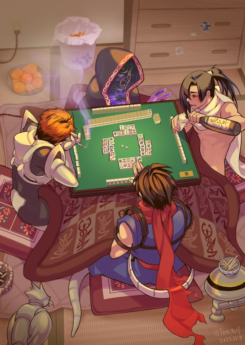 strider hiryuu, strider hien, grand master meio, and solo (strider) drawn by leo_tail