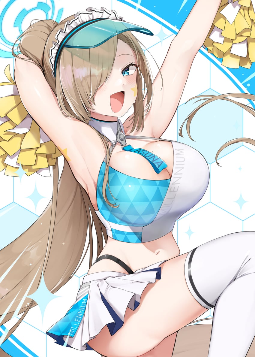asuna (blue archive) drawn by ryura_(negi-mamire)