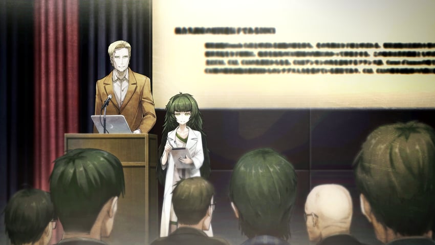 hiyajou maho and alexis leskinen (steins;gate and 1 more) drawn by huke