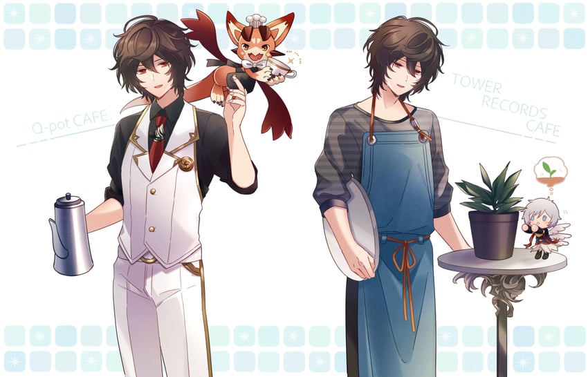 sandalphon, vyrn, and lucifer (granblue fantasy) drawn by yori_(y_rsy)