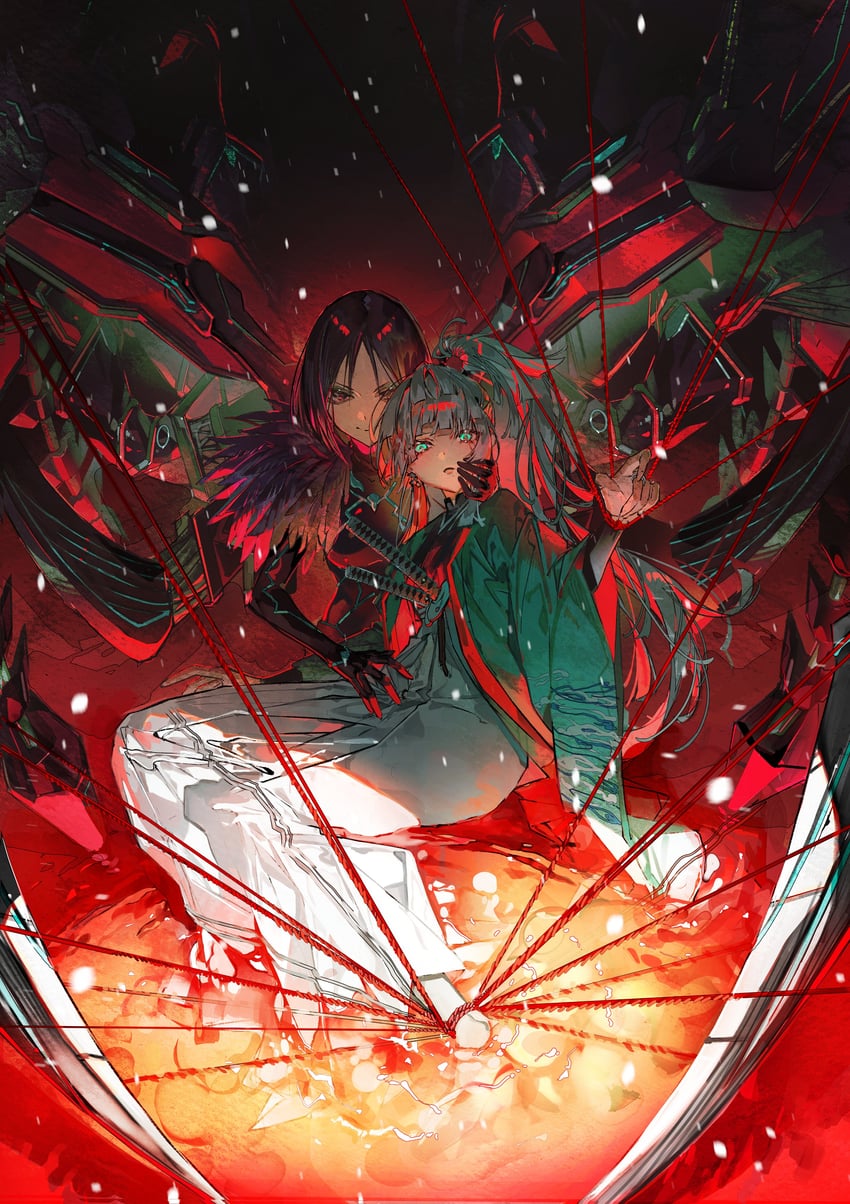 yui shousetsu and ushi gozen (fate and 1 more) drawn by mura_karuki