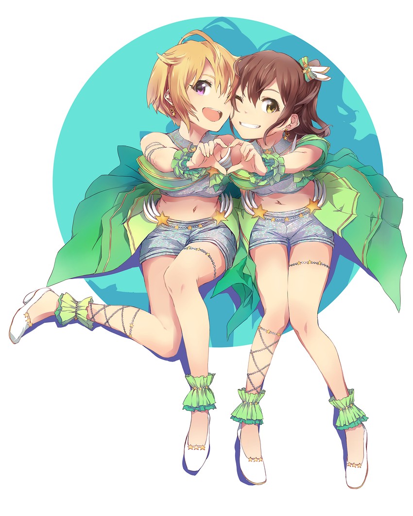 ibuki tsubasa and kasuga mirai (idolmaster and 2 more) drawn by yoshito