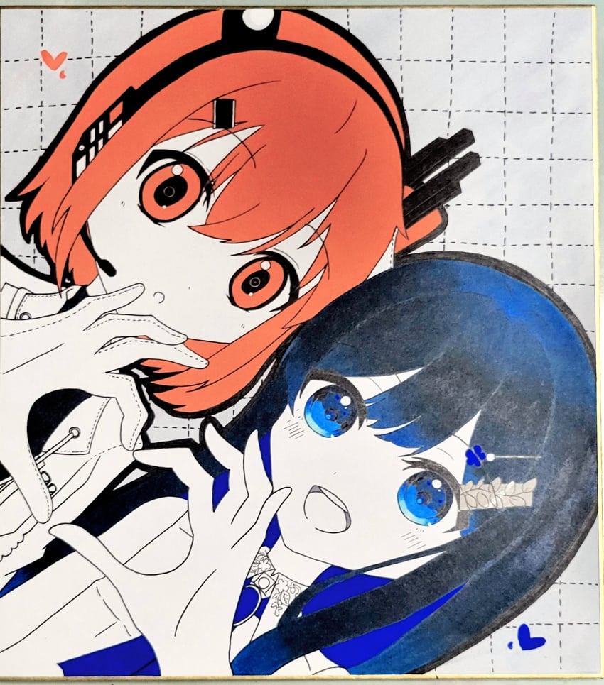 adachi rei and futaba minato (utau and 2 more) drawn by chiori_(_chio_ri)