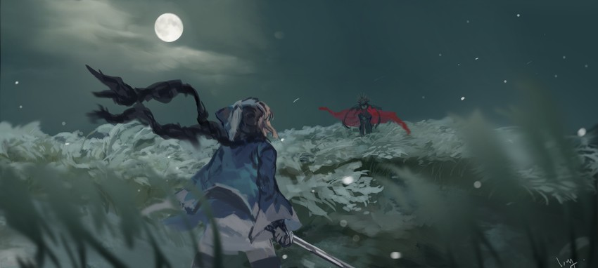 okita souji and oda nobunaga (fate and 3 more) drawn by club3