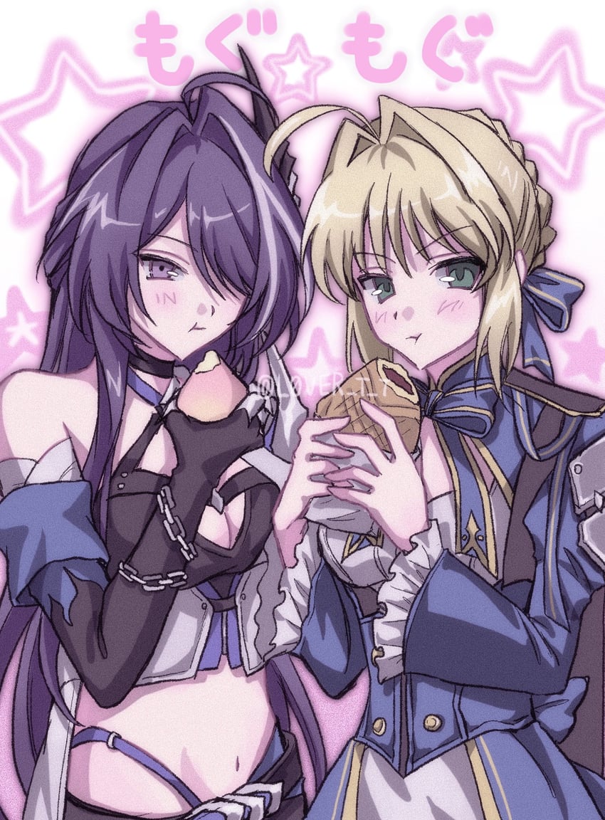 artoria pendragon, saber, and acheron (fate and 3 more) drawn by l0ver_t_t