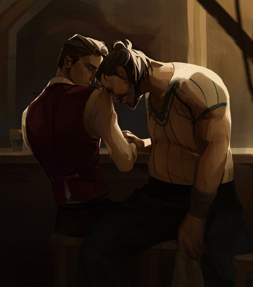 silco and vander (league of legends and 1 more) drawn by minomur