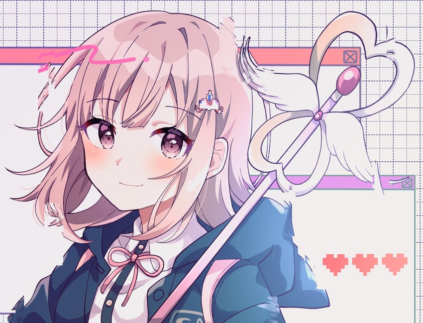 nanami chiaki (danganronpa and 1 more) drawn by hana_no_yo
