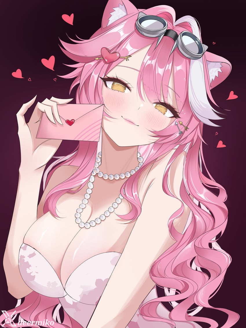 raora panthera (hololive and 1 more) drawn by deermiko