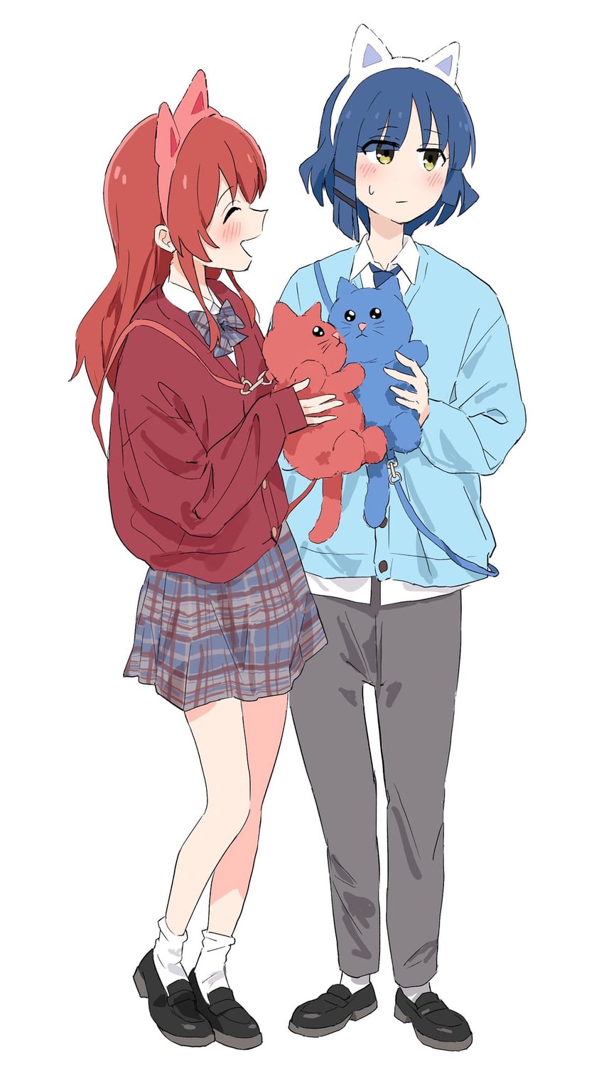 kita ikuyo and yamada ryo (bocchi the rock!) drawn by ookiiayu