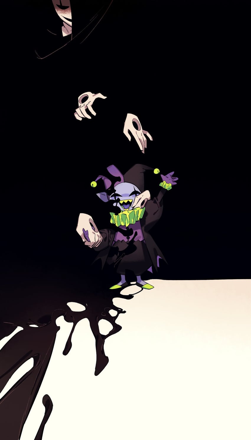 w.d. gaster and jevil (undertale and 1 more) drawn by allhailjotman