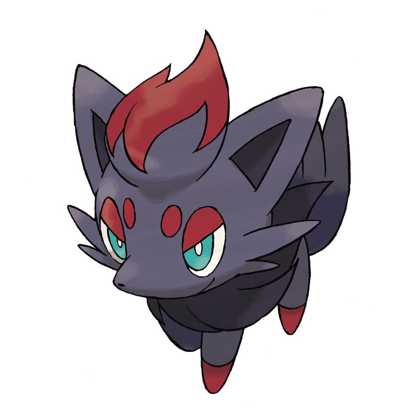 zorua (pokemon and 1 more) drawn by sugimori_ken