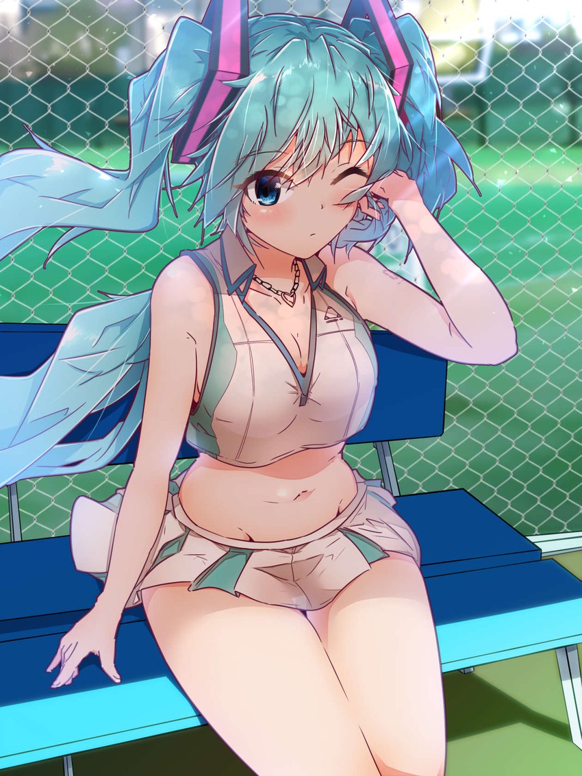 hatsune miku and bremerton (vocaloid and 1 more) drawn by halkawa501