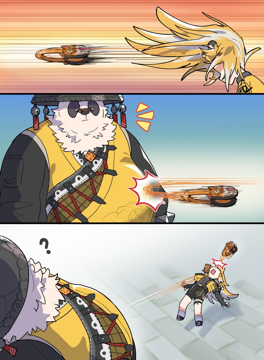 ju fufu and pan yinhu (zenless zone zero) drawn by sakana_(fishchunk)