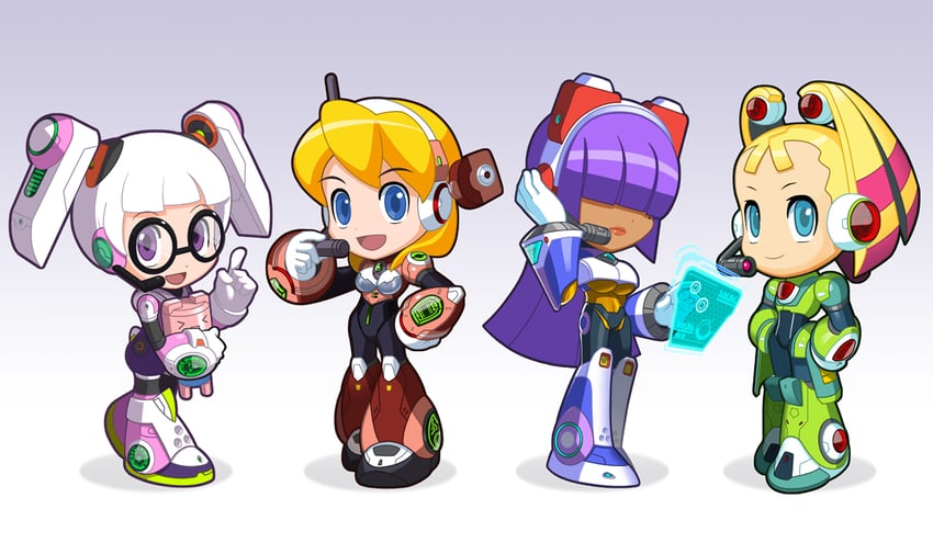 alia, layer, pallette, and irene (mega man and 2 more) drawn by hong_sung_hyun