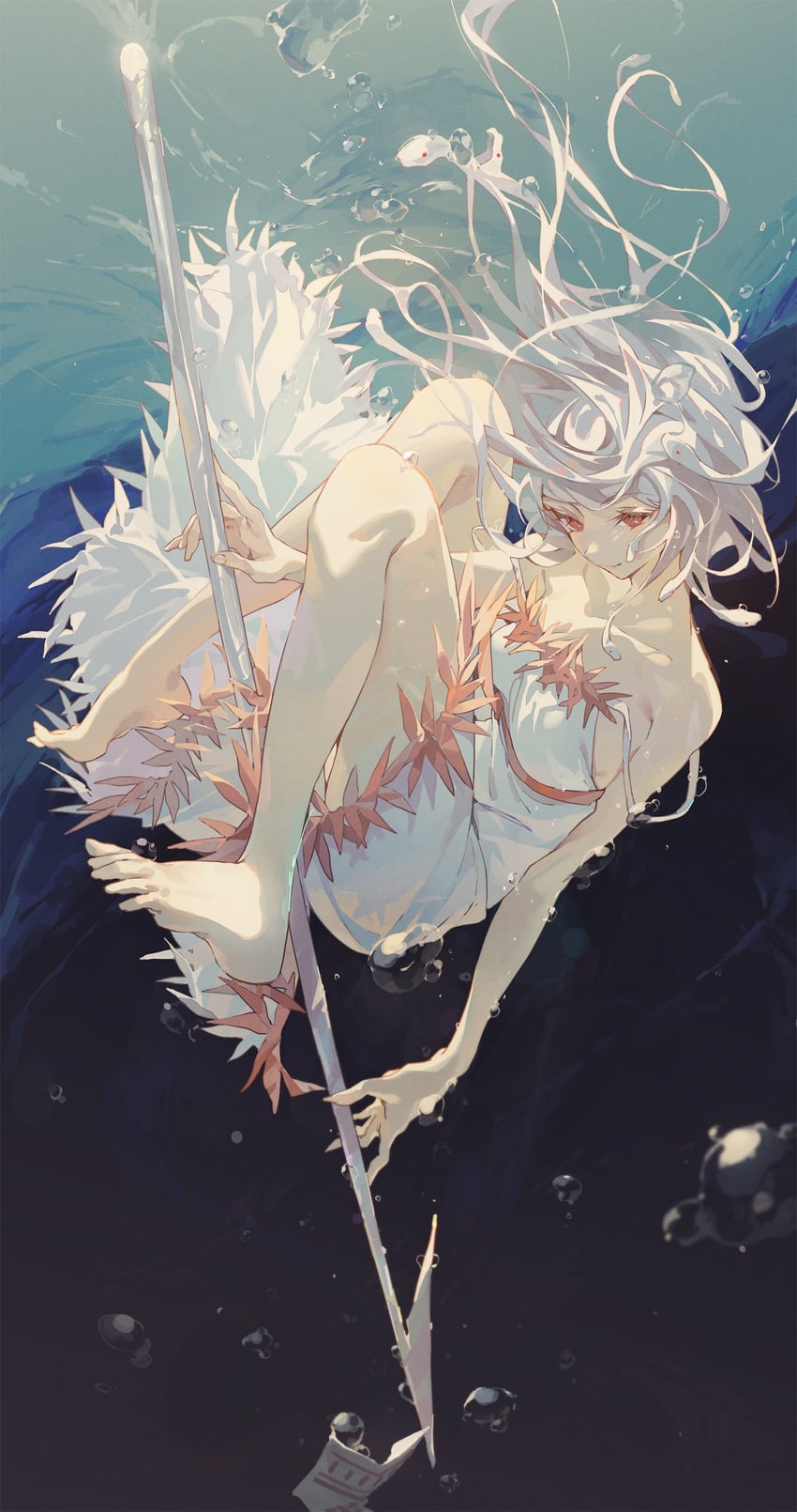 sengoku nadeko, god nadeko, and kuchinawa (monogatari and 2 more) drawn by hxxg