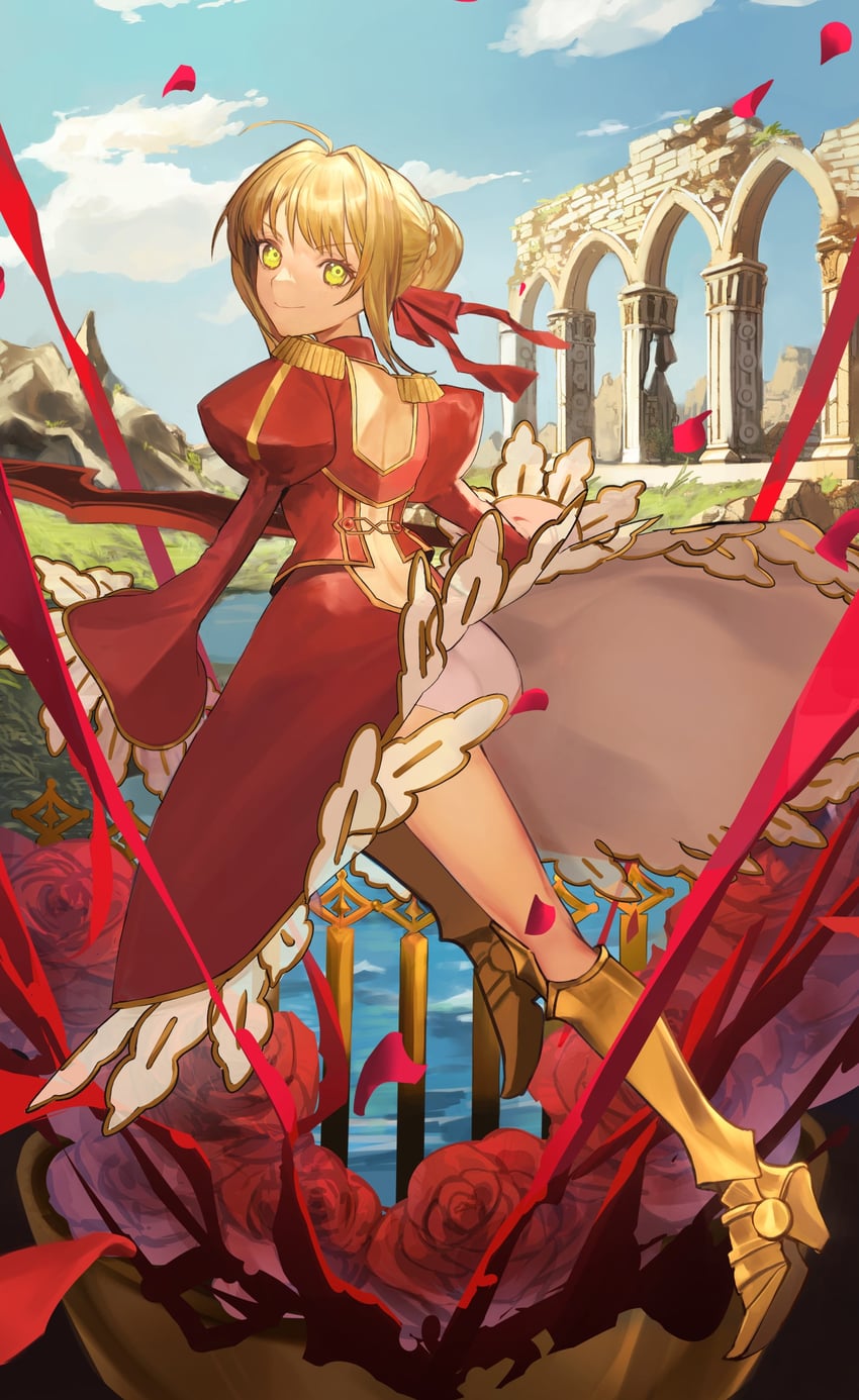 nero claudius (fate and 2 more) drawn by marico