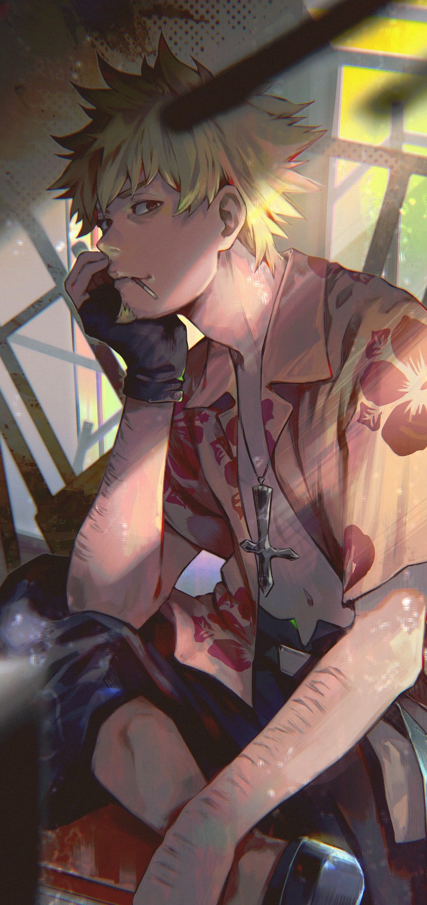 oshino meme (monogatari and 1 more) drawn by kyuuba_melo