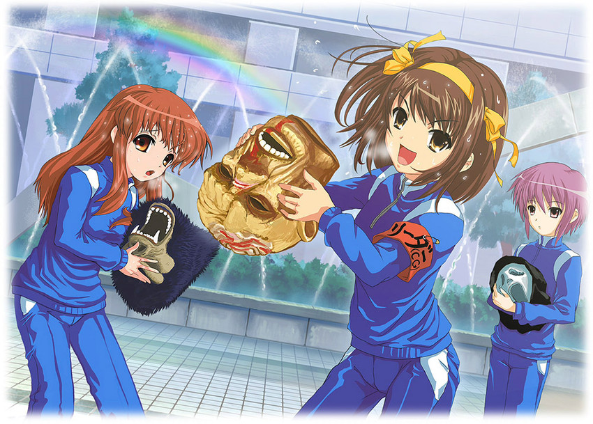 suzumiya haruhi, nagato yuki, and asahina mikuru (suzumiya haruhi no yuuutsu and 1 more) drawn by hi-ho-