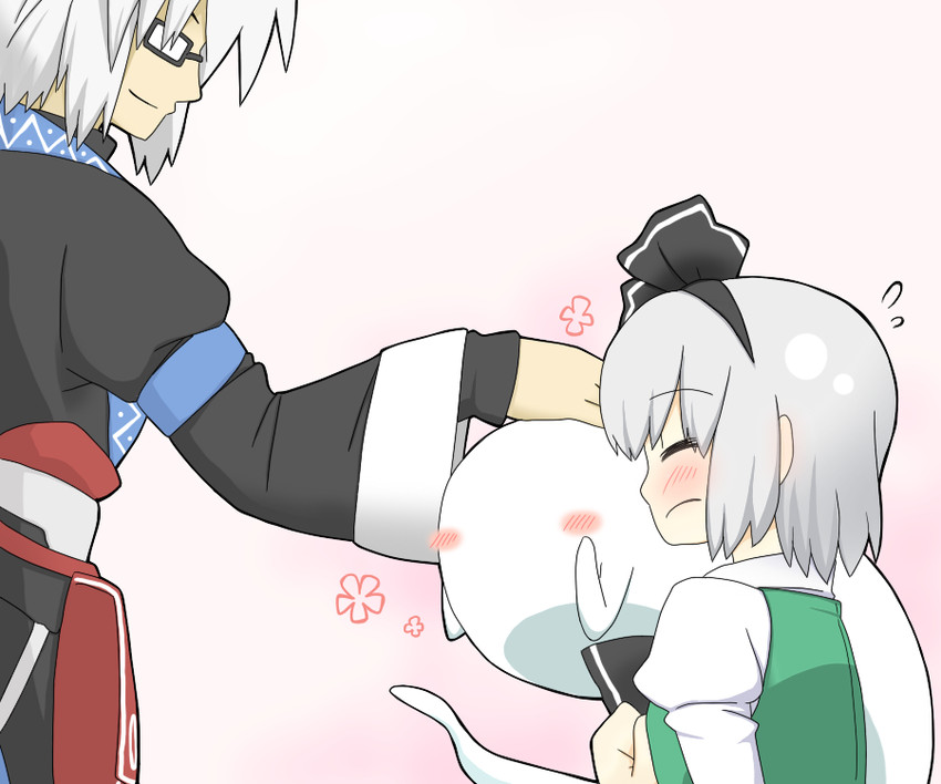 konpaku youmu and morichika rinnosuke (touhou) drawn by sag_(karehabase)