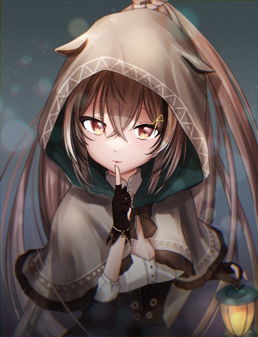 nanashi mumei (hololive and 1 more) drawn by rryiup
