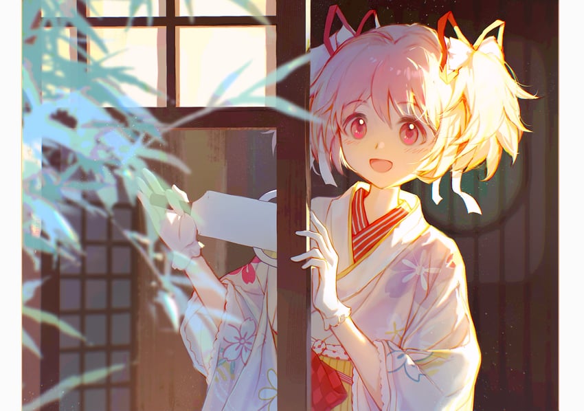kaname madoka (mahou shoujo madoka magica and 1 more) drawn by cha_xinzi