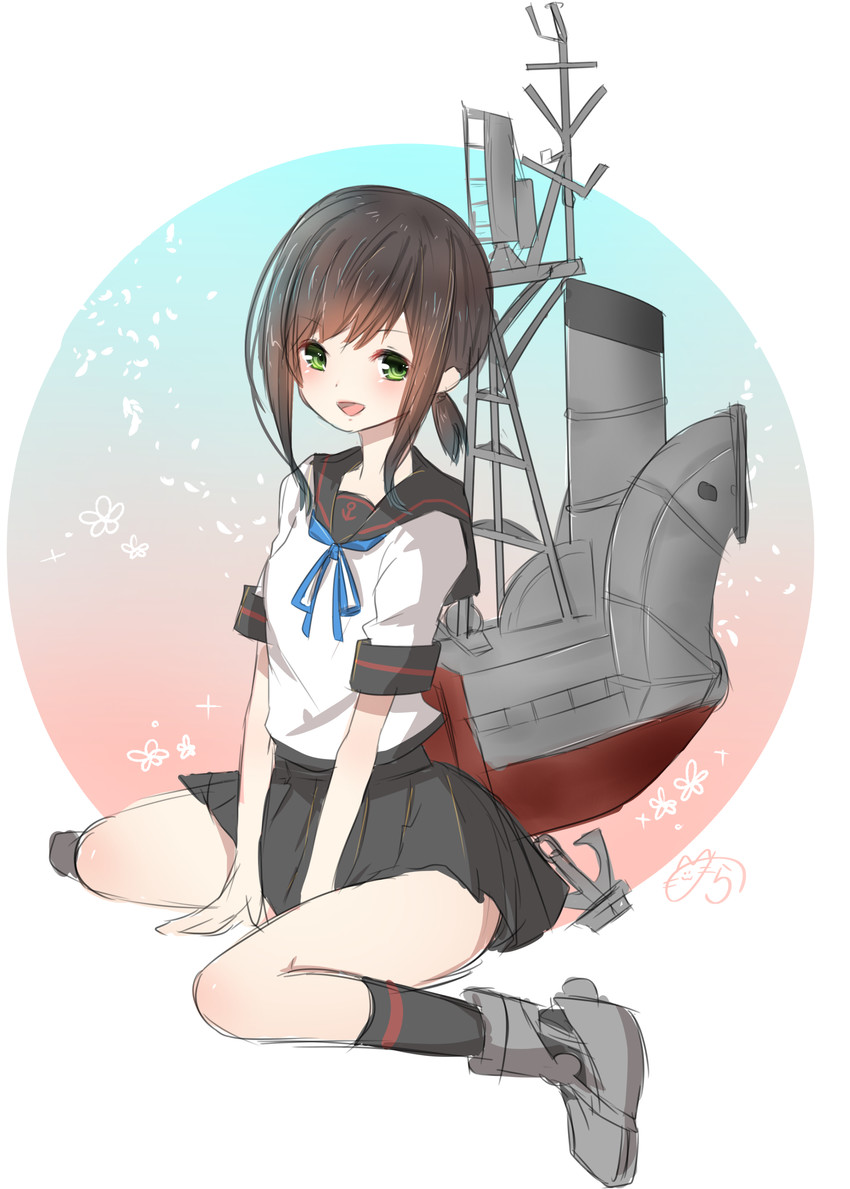 fubuki and fubuki kai ni (kantai collection) drawn by nora_(salatto)