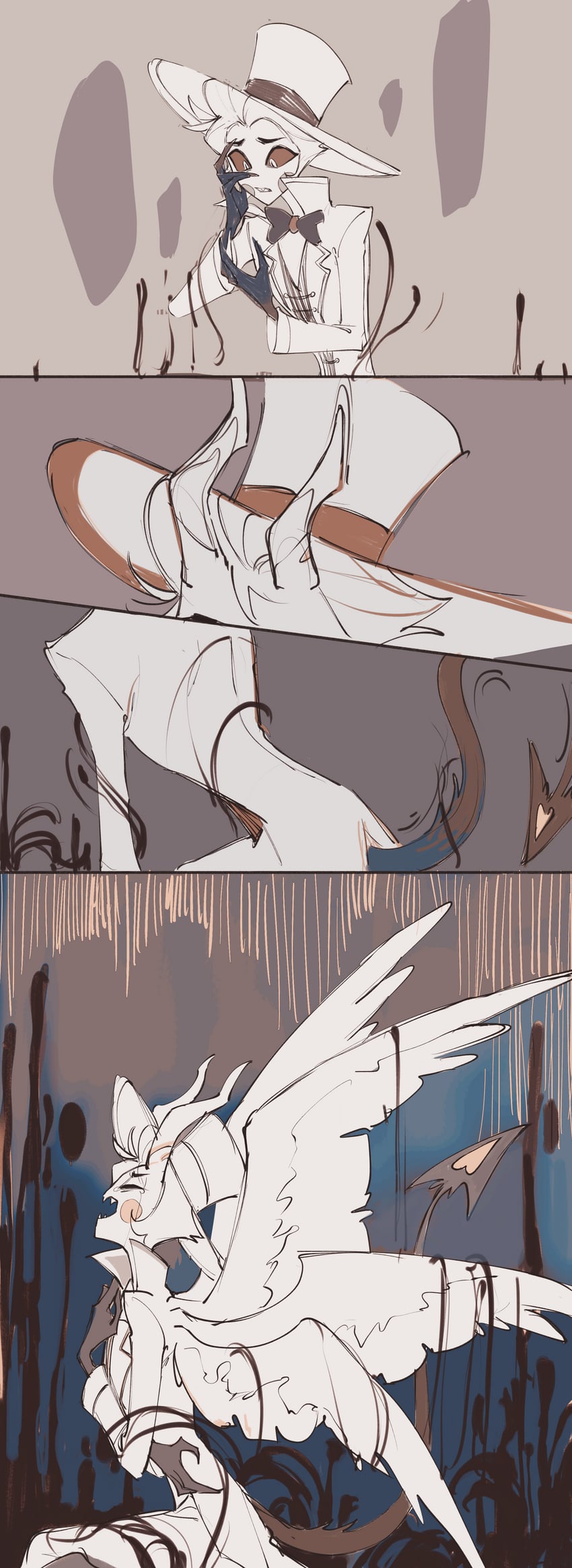 lucifer morningstar (hazbin hotel) drawn by 20160825 and 2652893384
