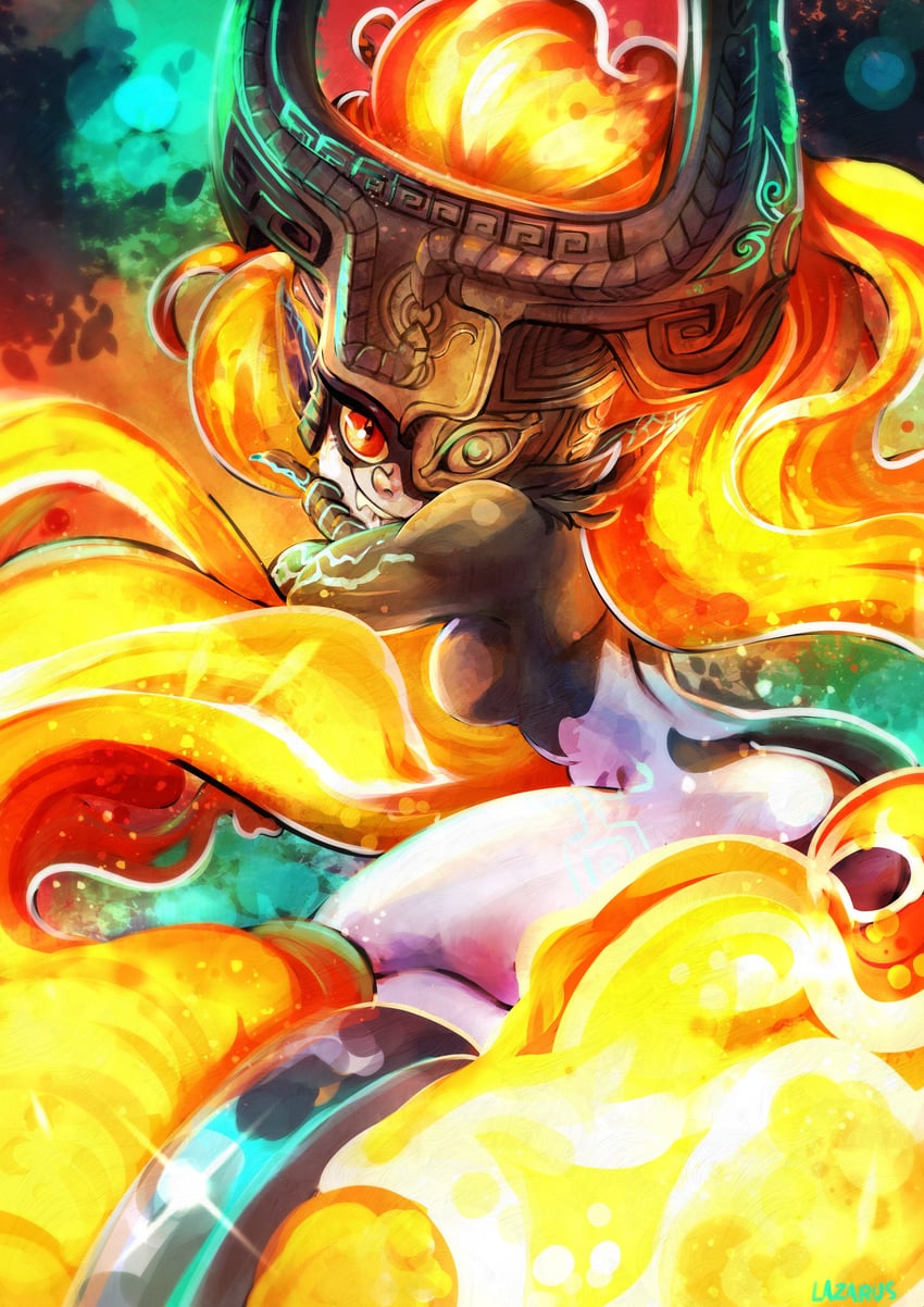 midna (the legend of zelda and 1 more) drawn by lazarusart