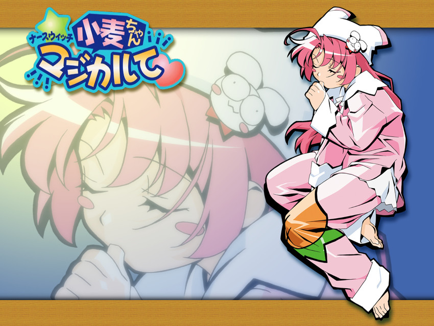 nakahara komugi and mugimaru (nurse witch komugi-chan) drawn by watanabe_akio