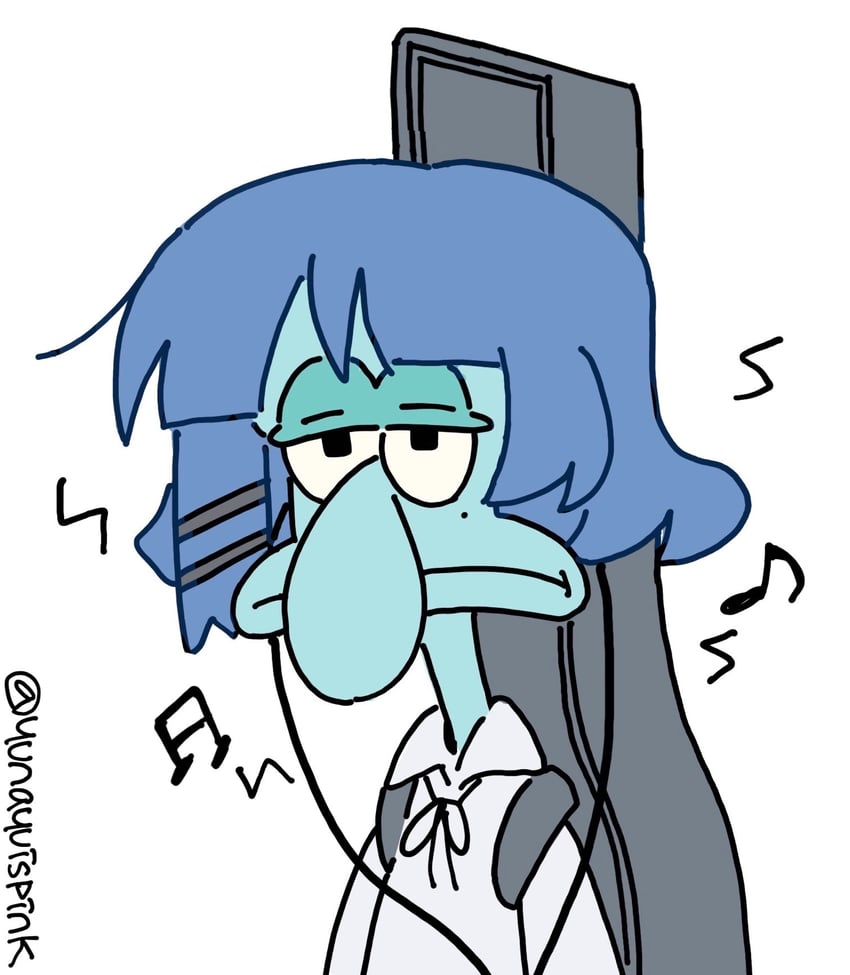 yamada ryo and squidward tentacles (bocchi the rock! and 1 more) drawn by yunayuispink