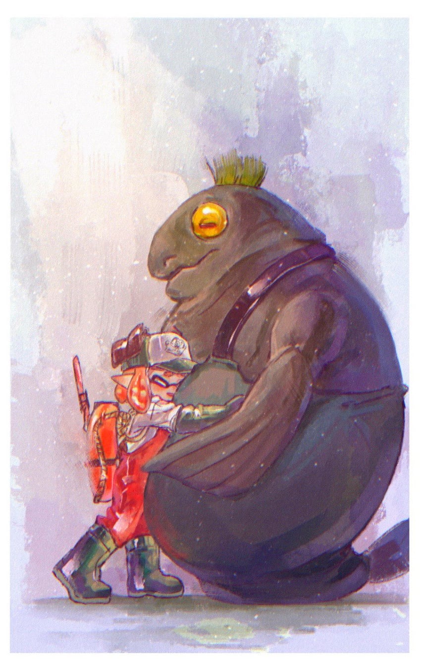 inkling player character, inkling girl, and big shot (splatoon) drawn by gucandiyi52092