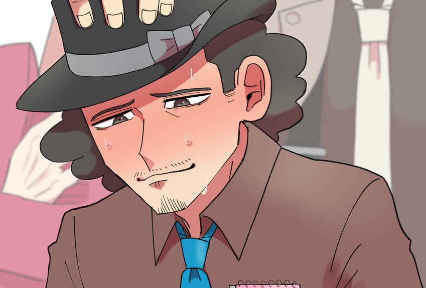miles edgeworth, eddie fender, and tyrell badd (ace attorney and 2 more) drawn by kuriaasahiga
