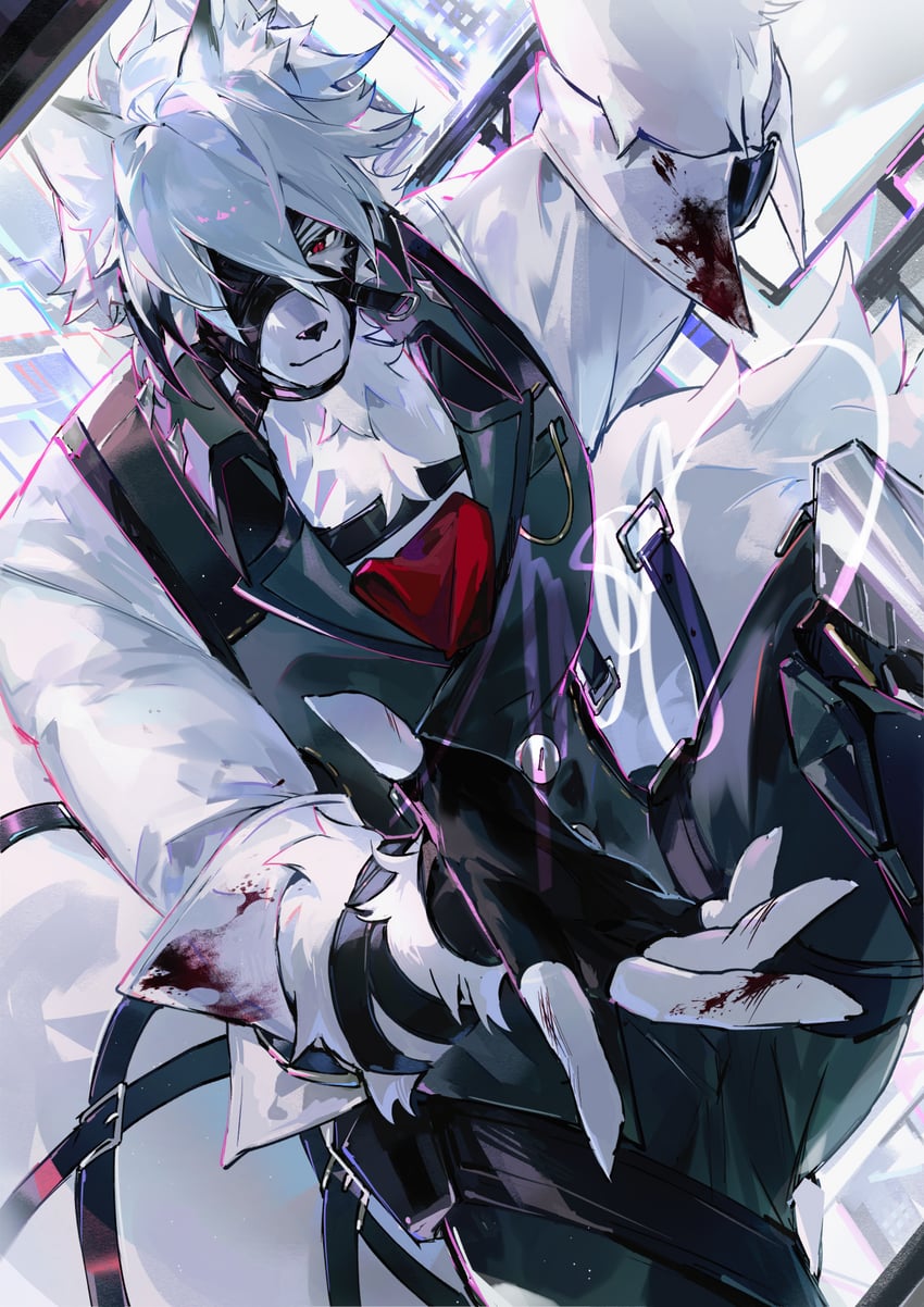 von lycaon (zenless zone zero) drawn by mors_gn