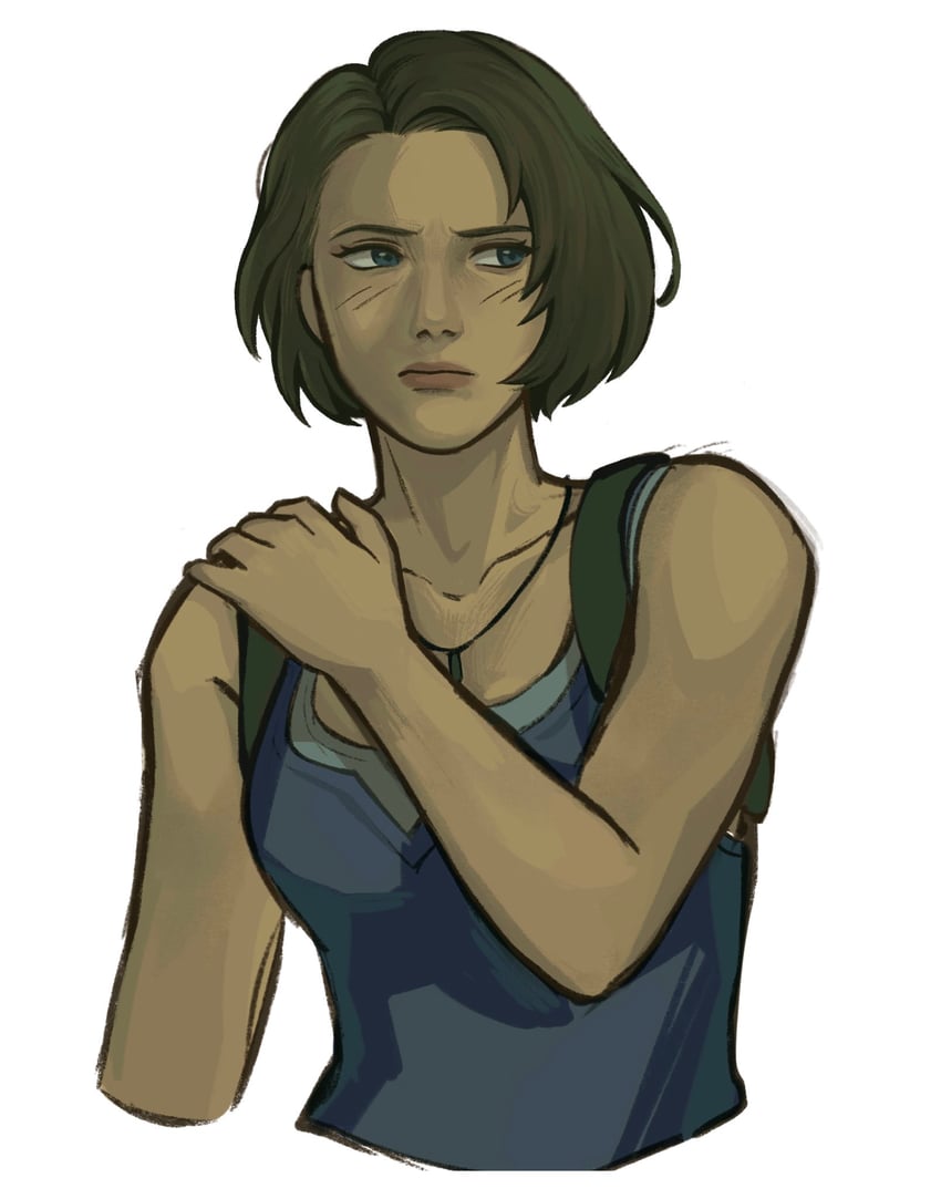 jill valentine (resident evil and 2 more) drawn by kirayoshi