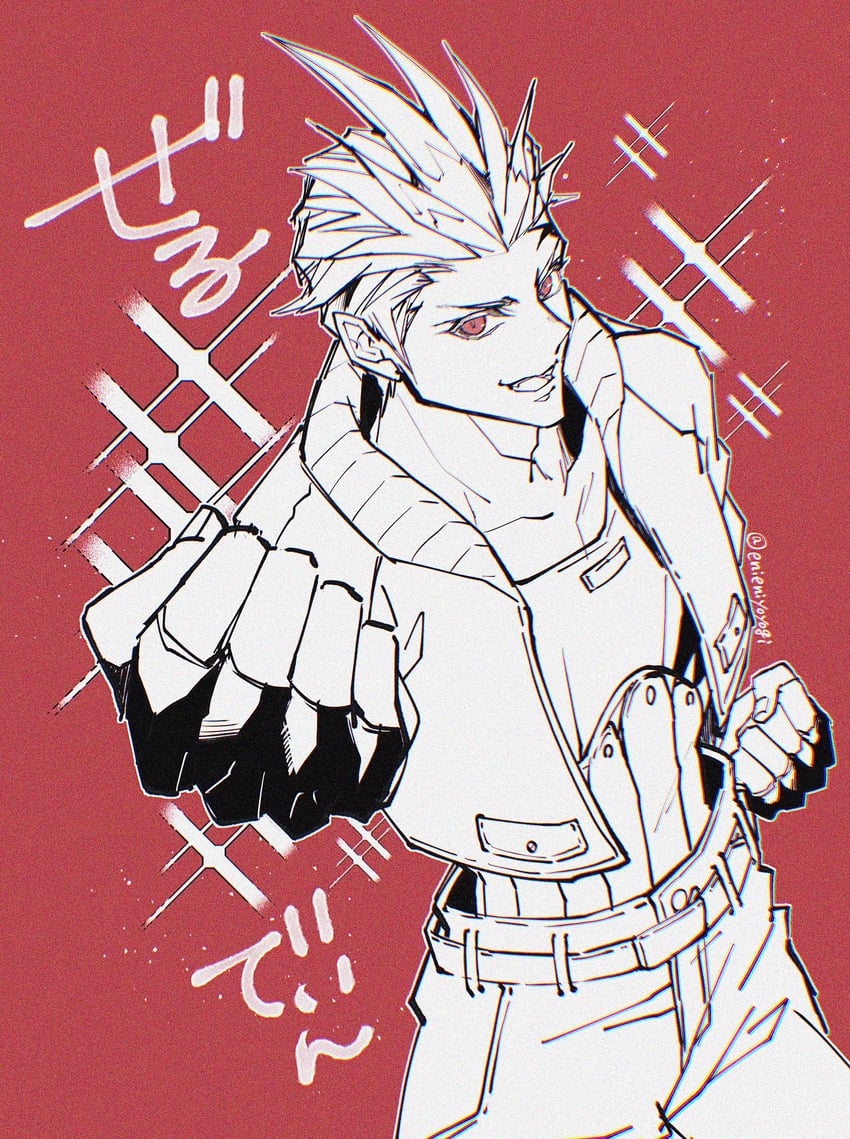 zell dincht (final fantasy and 1 more) drawn by eni_(yoyogieni)