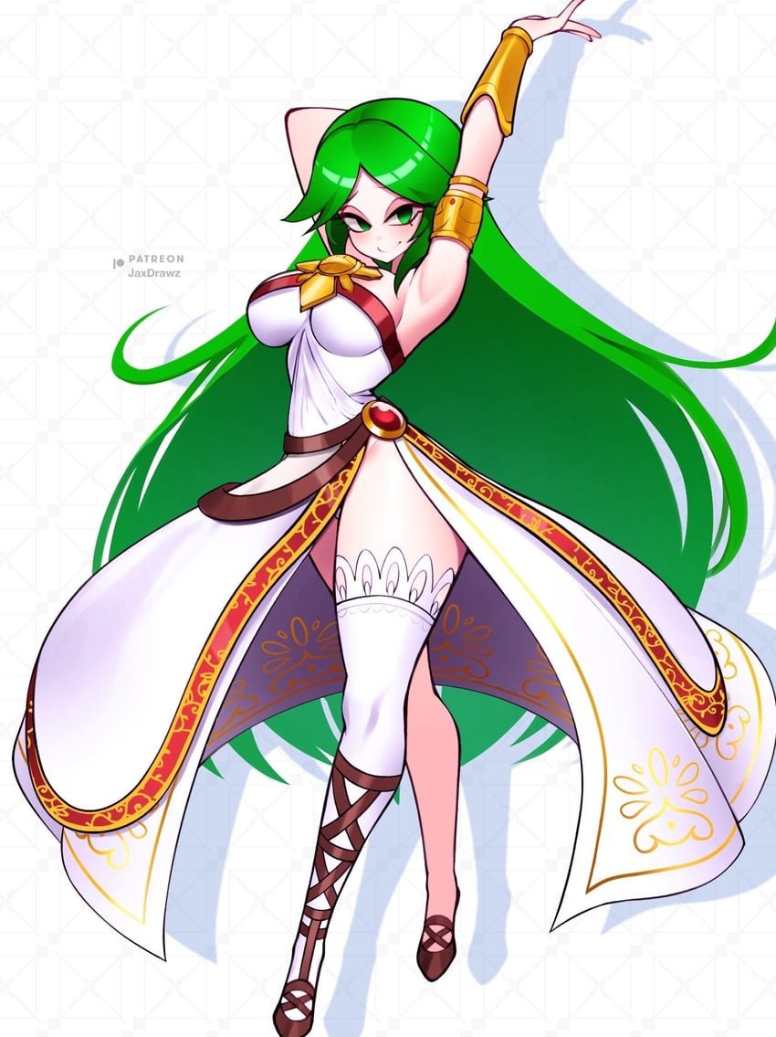palutena (kid icarus and 1 more) drawn by jaxdrawz