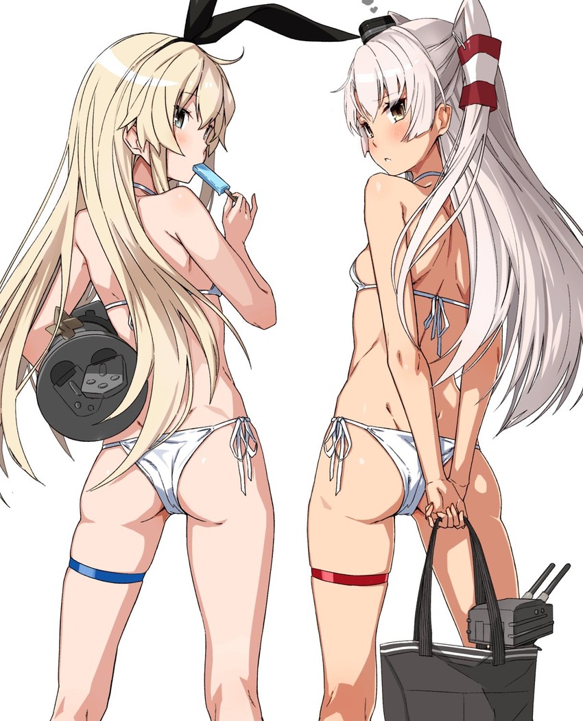 shimakaze, amatsukaze, rensouhou-chan, and rensouhou-kun (kantai collection) drawn by takanashi_kei_(hitsujikan)