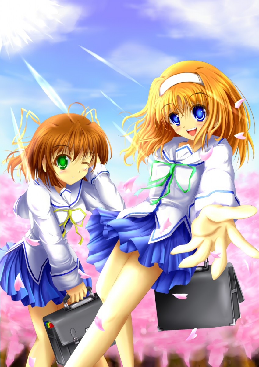 asakura nemu and amakase miharu (da capo and 1 more) drawn by aru_tia