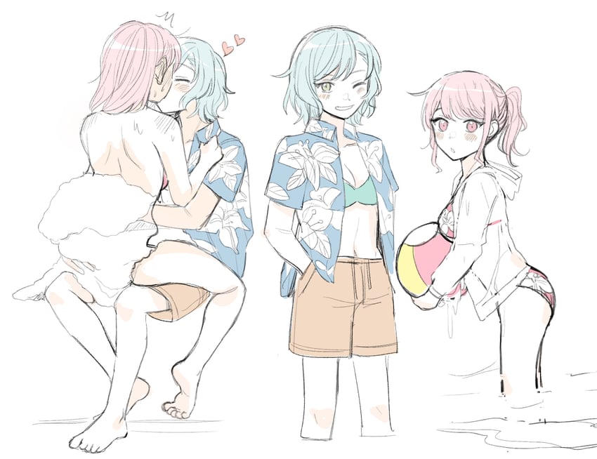 hikawa hina and maruyama aya (bang dream!) drawn by chieh