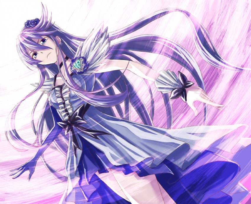 tsukikage yuri and cure moonlight (precure and 1 more) drawn by kaeru_(kaerism)