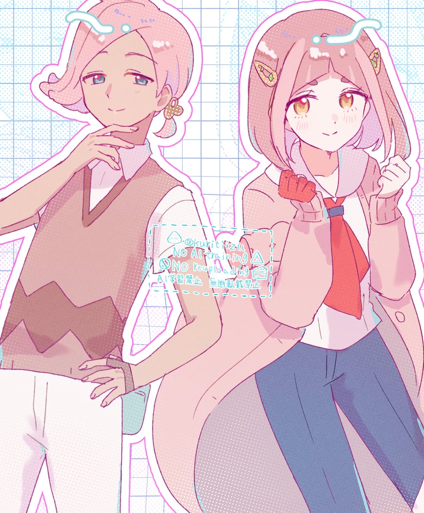 lacey and ilima (pokemon and 2 more) drawn by kuritiizu