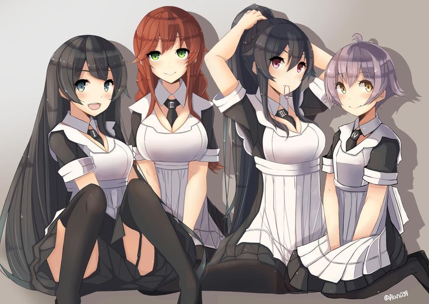 yahagi, noshiro, agano, and sakawa (kantai collection) drawn by plan_(planhaplalan)