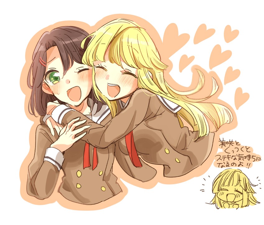 tsurumaki kokoro and okusawa misaki (bang dream!) drawn by zawameki