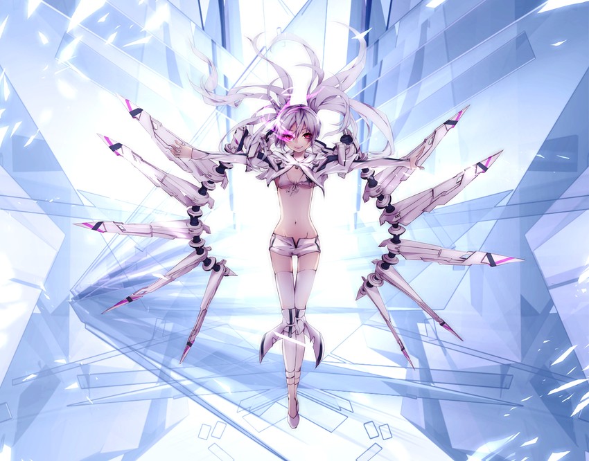 white rock shooter (black rock shooter) drawn by takka_(aegis9294)