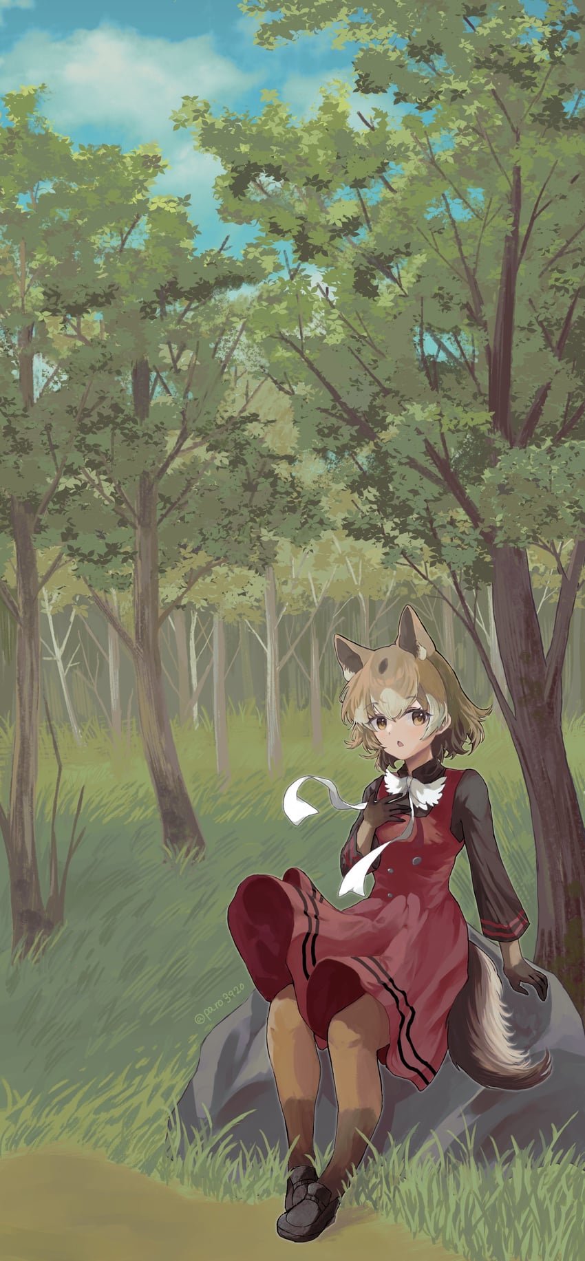 new guinea highland wild dog (kemono friends and 1 more) drawn by paro3920
