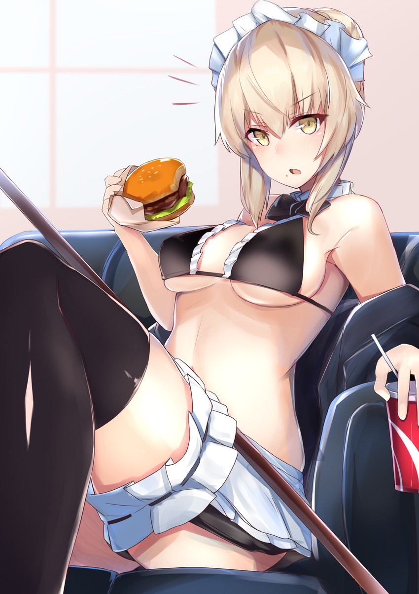 artoria pendragon and saber alter (fate and 1 more) drawn by nanakaku