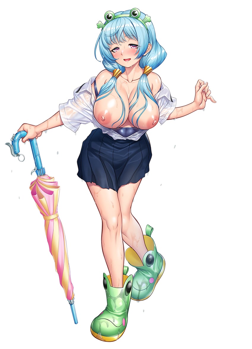 amanaki ui (taimanin and 1 more) drawn by zol