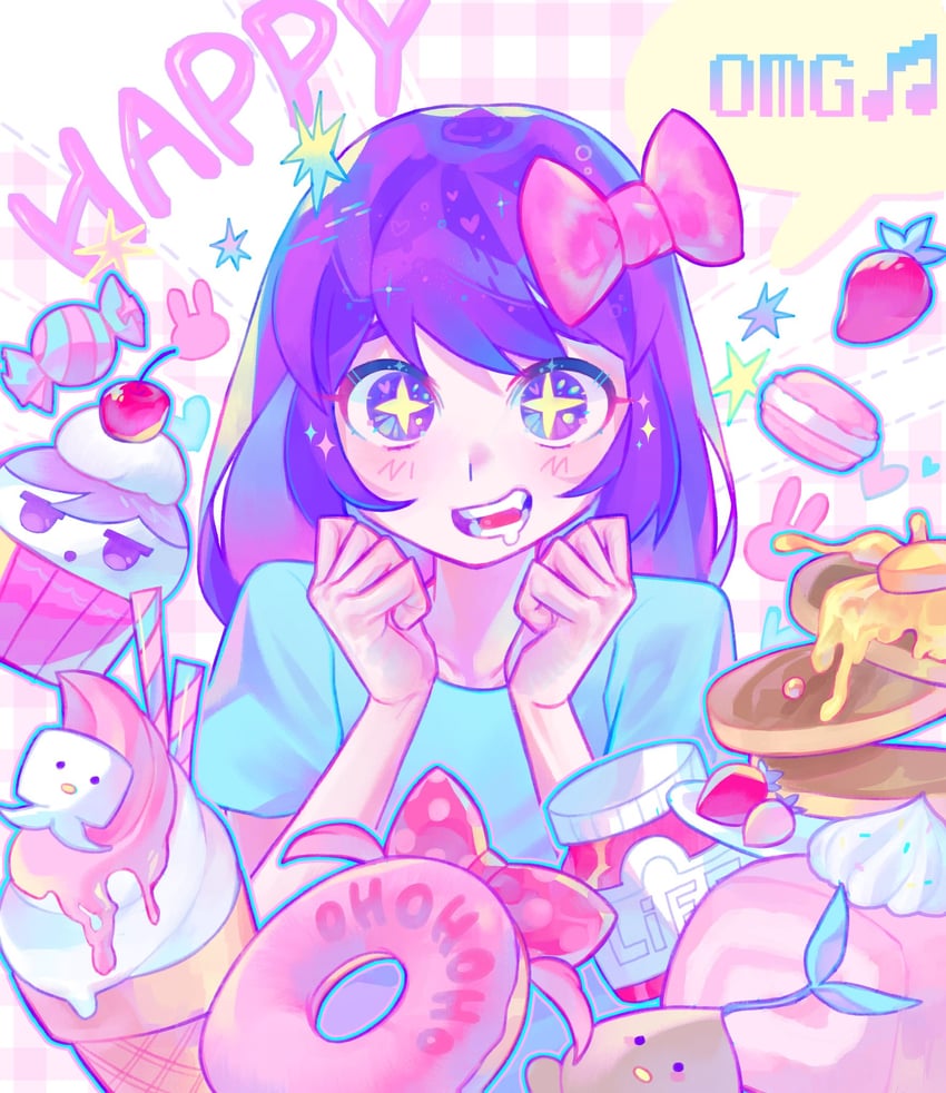 aubrey and sprout mole (omori) drawn by iro_(mywife_sunny)