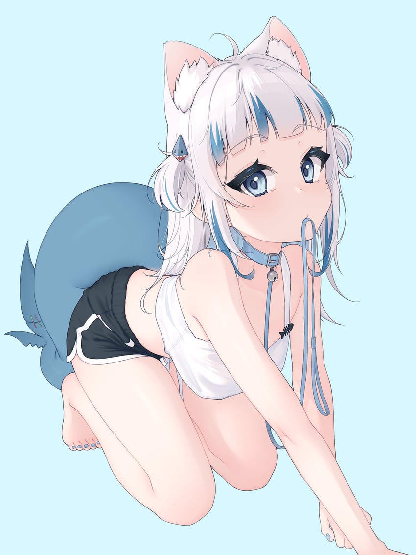 gawr gura (hololive and 1 more) drawn by lucasyecla99